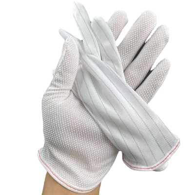 Anti Slip Adhesive Gloves with White Edges and Red Border Anti-static Gloves