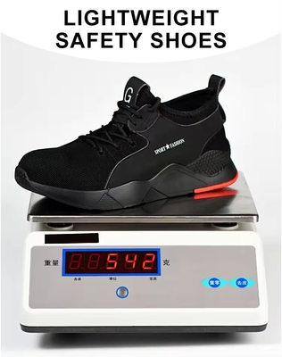 2024 Fashion Summer Breathable Steel Toes Casual Safety Working Boots Industrial Light Weight Safety Shoes For Men