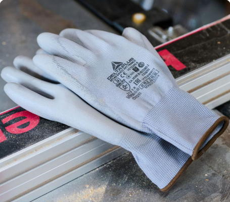 PU Nitrile Coated Anti slip, Wear-resistant, Oil resistant, and Cold resistant Labor Gloves
