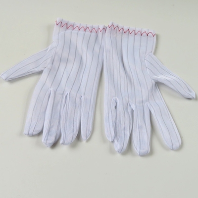 Anti Slip Adhesive Gloves with White Edges and Red Border Anti-static Gloves