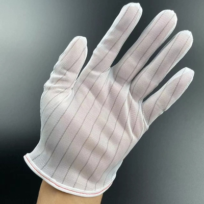 Anti Slip Adhesive Gloves with White Edges and Red Border Anti-static Gloves