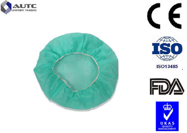 Clear Round Surgical Scrub Caps Food Industry Lightweight Blue Color 60x14cm